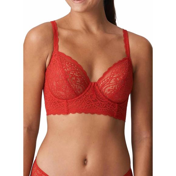 NEW TWIST i do longline bra in scarlet